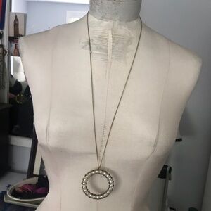 Lena Bernard bronze and Pearl necklace